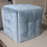 Пуф 5в1 Строчна стяжка сірий світлий